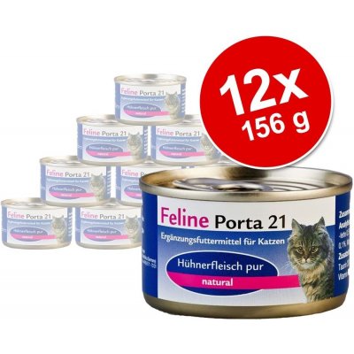 Feline Porta 21 Kitten kuře & rýže 12 x 156 g