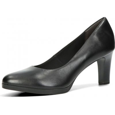 Tamaris dámské kožené lodičky černé – Zboží Dáma