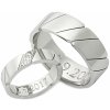 Prsteny Aumanti Snubní prsteny 134 Platina bílá