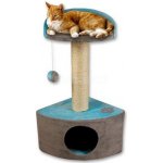 RIGOLETTO IIškrabadlo a odpočívadlo pro kočky s bambulkou 35 x 35 x 75 cm – Sleviste.cz