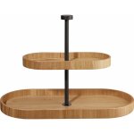 Dřevěný dvoupatrový etažér výška 35,5x16,5 cm WOOD ASA Selection - přírodní – Zboží Mobilmania