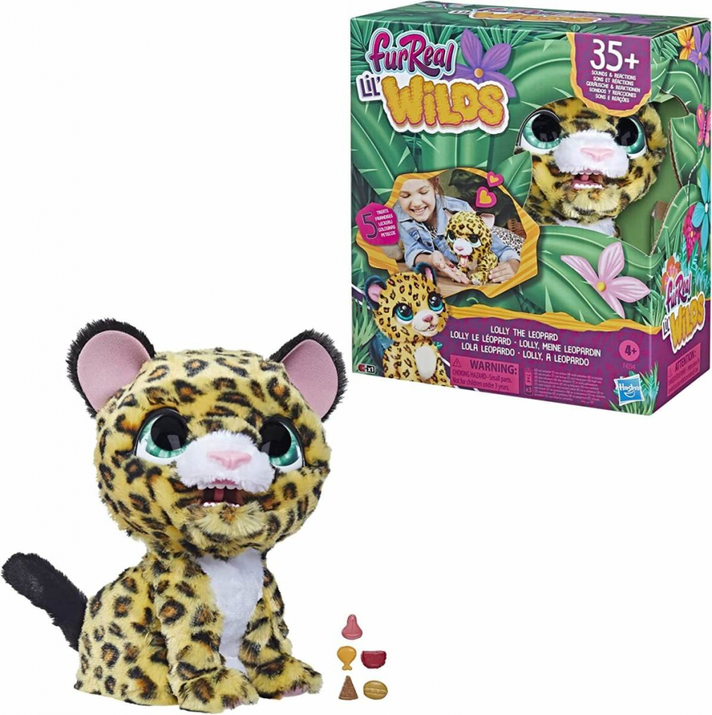 Hasbro FurReal Lil’ Wilds Lolly leopardí Interaktivní plyšák