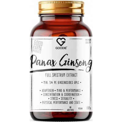 Goodie Ženšen pravý Full spektrum extrakt 5% Panax Ginseng 60 ks