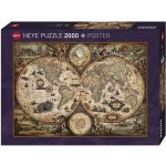Heye Zigic Stará mapa světa 2000 dílků – Zboží Dáma