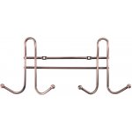 Kinekus Věšák 4 háček koupelnový 28,6x12,8 cm, ocel bronz KIN31191715 – Zboží Dáma