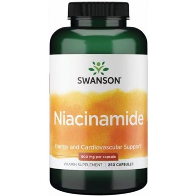 Swanson niacinamide 500 mg 250 kapslí – Hledejceny.cz