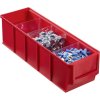 Úložný box Allit 456521 skladový box 91 x 300 x 81 mm červená 1 ks