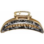 Skřipec na vlasy s černo-bílou ozdobou Barva: černá – Hledejceny.cz