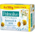 Palmolive Naturals Balanced & Mild toaletní mýdlo Chamomile & Vitamín E 4 x 90 g – Zboží Dáma