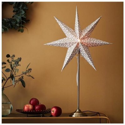 Markslöjd 705310 Vánoční dekorace BAROQUE 1xE14 25W 230V 65 cm bílá chrom ML1181 – Hledejceny.cz