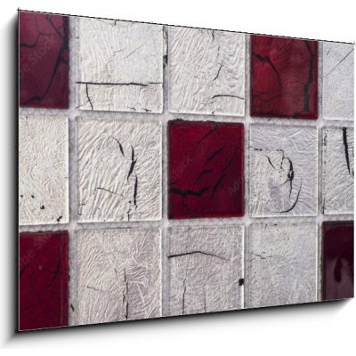 Obraz 1D - 100 x 70 cm - texture mosaic tiles textura mozaikové dlaždice – Zbozi.Blesk.cz