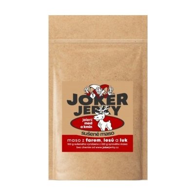 Joker Jerky Jelení MED a KMÍN sušené maso 30 g