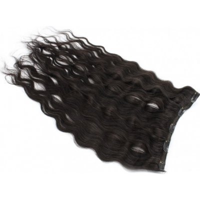 Clip in rychlopás 51cm vlnitý - přírodní černá – Sleviste.cz
