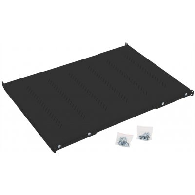 Police do racku 19" TRITON 450 mm H4 150 kg perforovaná – Hledejceny.cz