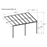 Lanit Plast Wall 43 FSX antracit / čirý PC – Zboží Dáma