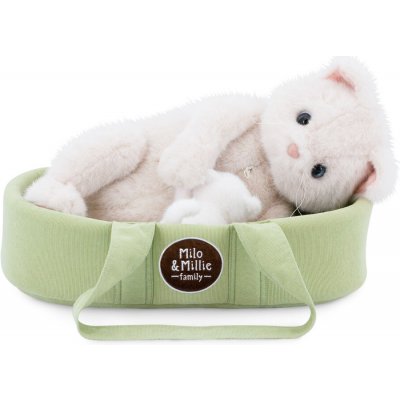 Orange Toys Milo&Millie kočička Millie v zelené tašce 40 cm – Hledejceny.cz