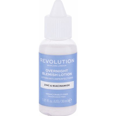 Makeup Revolution Skincare Blemish Zinc & Niacinamide noční péče proti akné 30 ml