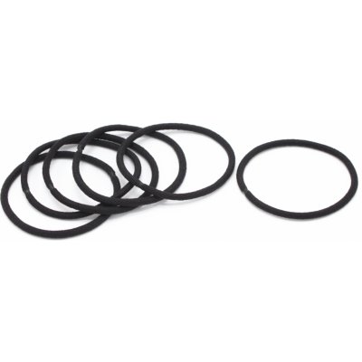 Tenké černé gumičky, 6 ks – Hledejceny.cz