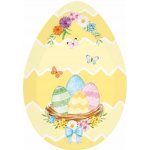 Easy Life Velikonoční podnos ve tvaru vejce Egg Hunt 30x21cm Žlutý – Zboží Mobilmania