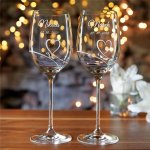 Swarovski Diamante sklenice na červené víno Romance s kamínky 2 x 450 ml – Sleviste.cz