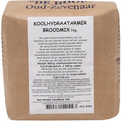 Molen de Hoop Směs na hnědý pšeničný chléb se semínky a jádry s nízkým obsahem sacharidů 1 kg – Hledejceny.cz