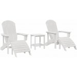 Omaxi 902313 Zahradní lounge nábytek 3 ks Bílá 38 x 38 x 46 cm Plast – Hledejceny.cz