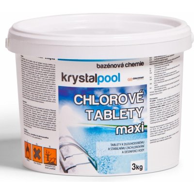 KRYSTALPOOL Chlorové tablety maxi 3 kg – Zboží Mobilmania