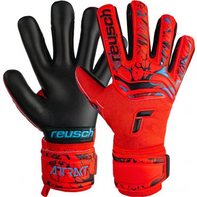 Reusch Attrakt Grip Evolution Finger Support červená/černá/modrá – Zbozi.Blesk.cz