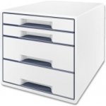 Leitz Wow box 4 zásuvky šedý – Sleviste.cz