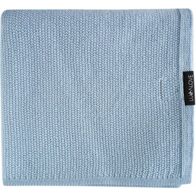 Lullalove Lehká dečka z vlny Merino Premium Modrá – Zboží Mobilmania