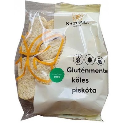 Natural Bezlepkové jáhlové piškoty 150 g