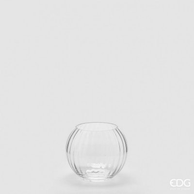 Skleněná váza Nida Optic Sfera čirá, 12,5x15 cm – Hledejceny.cz