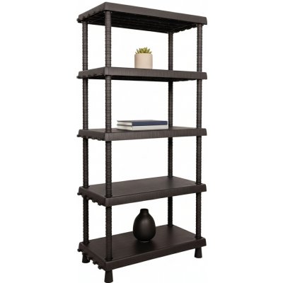 Mamutex Vario Regál 1645 x 820 x 400 mm 5 polic černý – Zboží Mobilmania