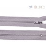 Zip spirálový 3mm nedělitelný 25cm světle šedá – Zboží Mobilmania