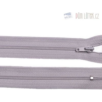 Zip spirálový 3mm nedělitelný 25cm světle šedá – Zboží Mobilmania
