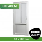 SKLADOVÁ-OKNA REHAU Smartline+ Bílá levé 98 x 208 cm – Hledejceny.cz