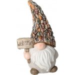 PROGARDEN Zahradní trpaslík dekorace 24 cm s kytkou KO-095752290kvet – Sleviste.cz