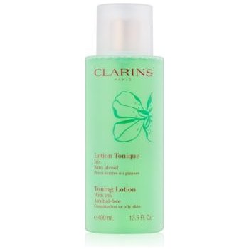 Clarins čistící pleťové tonikum s kosatcem pro smíšenou až mastnou pleť Toning Lotion Alcohol-Free With Iris 400 ml