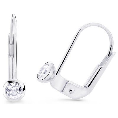 Zodiax dámské zlaté náušnice na patent 3092 růžová – Hledejceny.cz