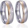 Prsteny Steel Wedding Snubní prsteny chirurgická ocel SPPL020