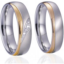 Steel Wedding Snubní prsteny chirurgická ocel SPPL020
