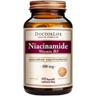 Doctor Life Niacinamid Vitamín B3 500 mg 100 kapslí – Hledejceny.cz
