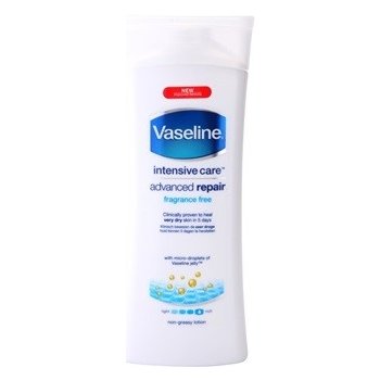 Vaseline Intesive hydratační tělové mléko (Fragrance Free) 400 ml