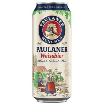 Paulaner Hefe-Weissbier Naturtrub 5,5% 0,5 l (plech)