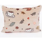 MKLuzkoviny.cz mikroplyš Podzimní káva 50 x 70 cm – Zboží Dáma