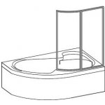 Ravak vanová stěna VSK2 Rosa 170 P transparent Supernova pravý, 76PB0100Z1 – Zboží Mobilmania