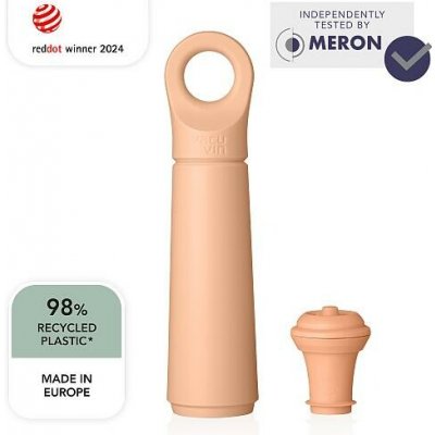Vakuová pumpička na víno Loop Vacu Vin + 1 zátka - terakota – Hledejceny.cz