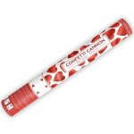 Partydeco vystřelovací konfety srdíčka červené 40 cm – Zboží Mobilmania