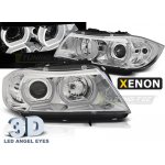 BMW E90/E91 03.2005-08.2008 přední čirá světla 3D U-Type chrome HID
