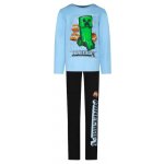 Minecraft pyžamo Creeper světle modré – Zboží Dáma